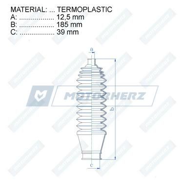 Пыльник рулевой рейки MotorHerz RDZ0061MG