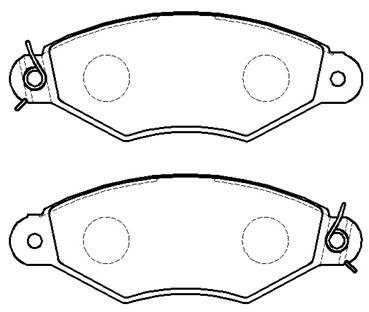 Колодки тормозные дисковые HSB HP9550