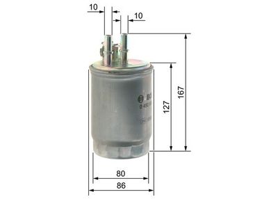 Фильтр топливный BOSCH 0450906357
