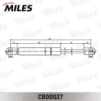 Амортизатор багажника Miles CB00027