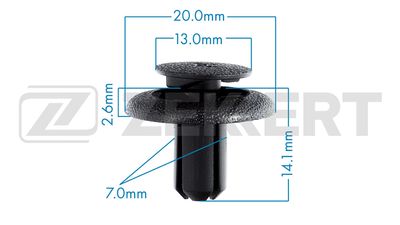 Клипса ввинчивающаяся черная PATRON P370320