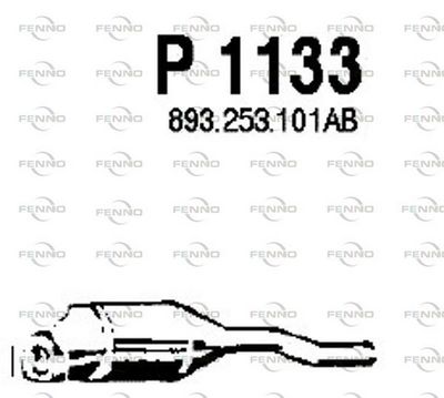 Глушитель задняя часть POLMOSTROW 1133