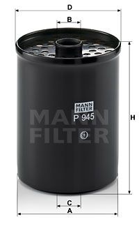 Фильтр топливный MANN-FILTER P945X