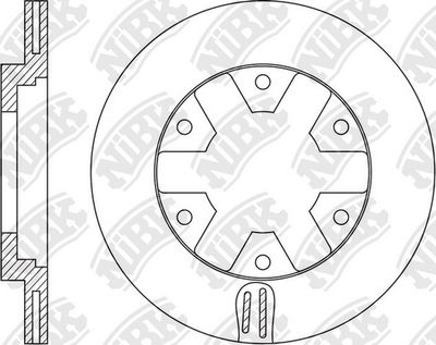 Диск тормозной передний NIBK RN1544