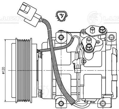 Компрессор кондиционера LUZAR LCAC1150