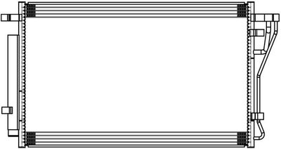 Радиатор кондиционера LUZAR LRAC0880