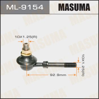 Тяга стабилизатора переднего Masuma ML9154