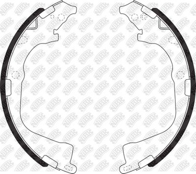 Колодки тормозные барабанные NIBK FN33001