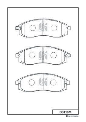 Колодки тормозные дисковые MK KASHIYAMA D6110M