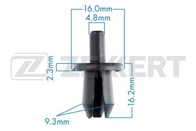 Клипса крепежная Zekkert BE1488