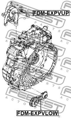 Опора КПП FORD DB5Z6068A