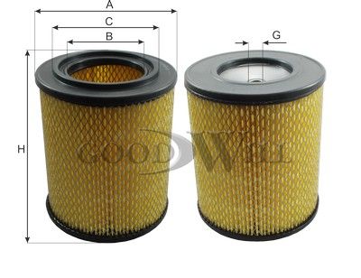 Фильтр воздушный GOODWILL AG1080