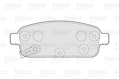 Колодки тормозные задние VALEO 301055