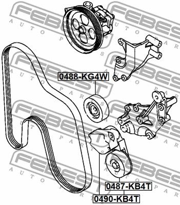 Ролик обводной FEBEST 0488KG4W