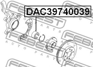 Подшипник передней ступицы FEBEST DAC39740039