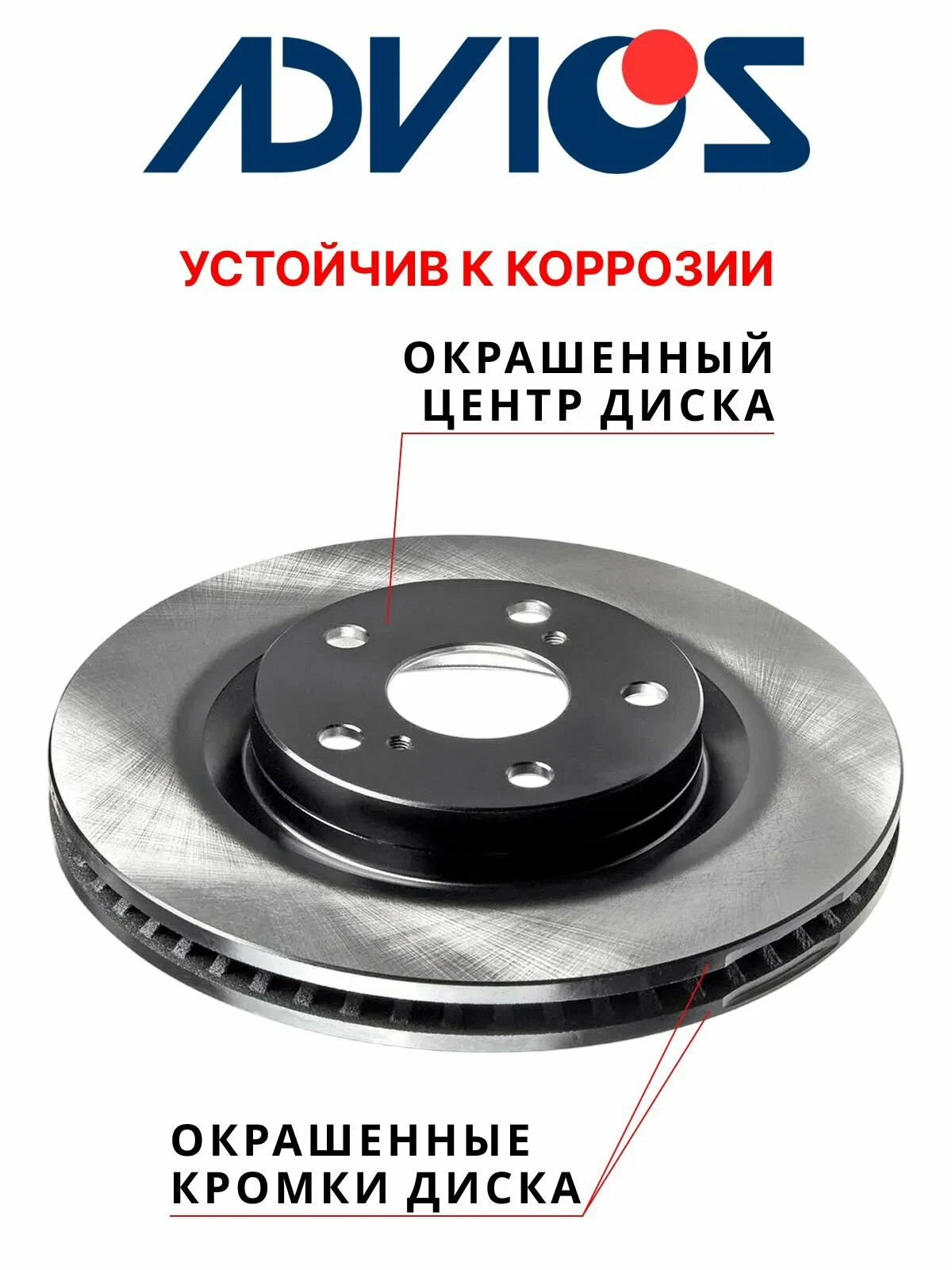 Диск тормозной передний ADVICS A6F178B