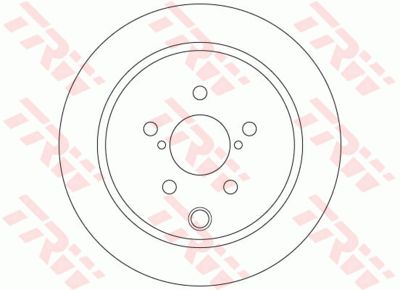 Диск тормозной задний TRW DF6503