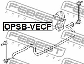 Втулка стабилизатора переднего FEBEST OPSBVECF