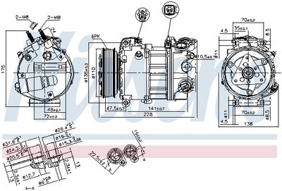 Компрессор кондиционера NISSENS 890124