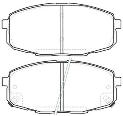 Колодки тормозные дисковые передние AKYOTO AKD0373