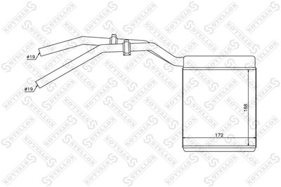 Радиатор отопителя STELLOX 1035137SX
