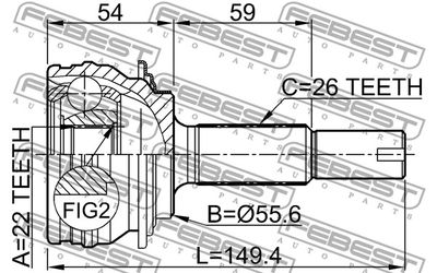 ШРУС FEBEST 0110SCP90