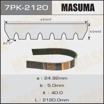 Ремень поликлиновой Masuma 7PK2120