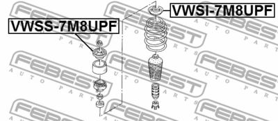 Опора амортизатора переднего FEBEST VWSS7M8UPF