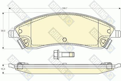 Колодки тормозные передние GIRLING 6144517
