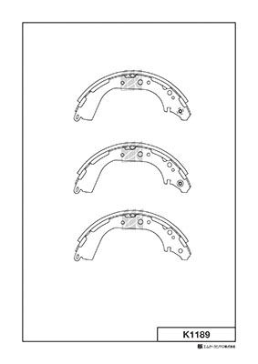 Колодки тормозные барабанные MK KASHIYAMA K1189
