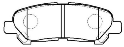 Колодки тормозные дисковые задние HSB HP5265