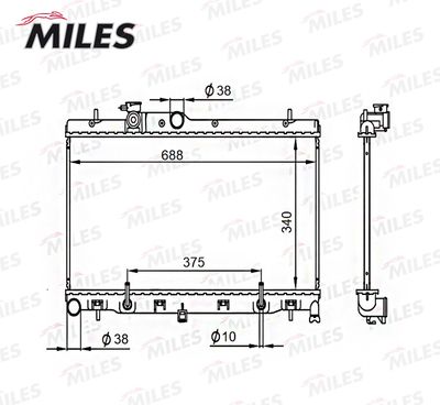 Радиатор Miles ACRB301