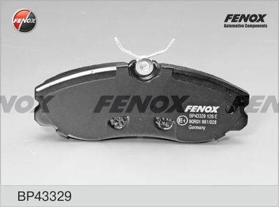 Колодки тормозные передние FENOX BP43329