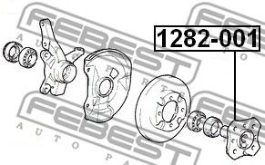 Ступица передняя FEBEST 1282001