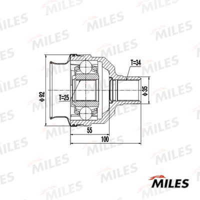 ШРУС внутренний Miles GA10024