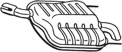 Глушитель задняя часть POLMOSTROW 17626