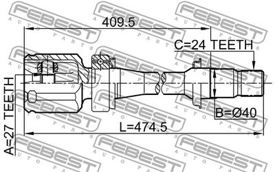 ШРУС внутренний правый FEBEST 0111ACV30RH
