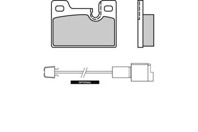Колодки тормозные передние TSN 2123