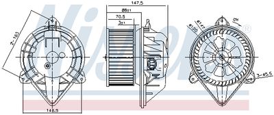 Вентилятор отопителя салона NISSENS 87024