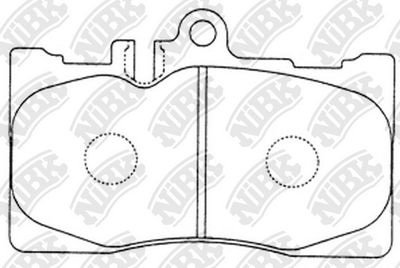 Колодки тормозные дисковые NIBK PN1455