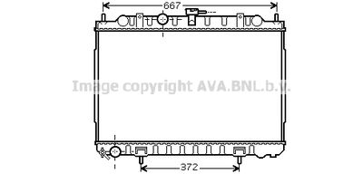 Радиатор системы охлаждения AVA DN2238