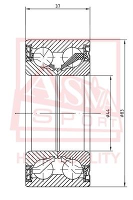 Подшипник ступицы LAND ROVER LR041425