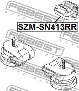 Подушка двигателя FEBEST SZMSN413RR