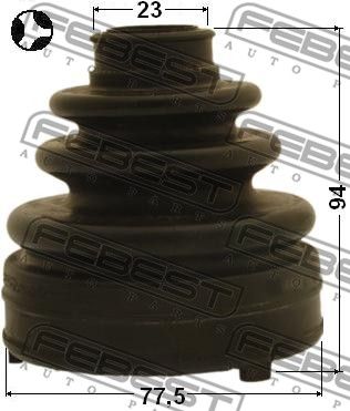 Пыльник ШРУС внутреннего комплект FEBEST 0415NA4T