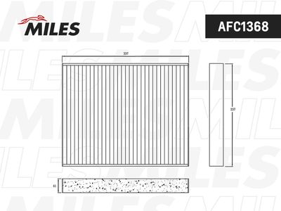 Фильтр салона угольный Miles AFC1368