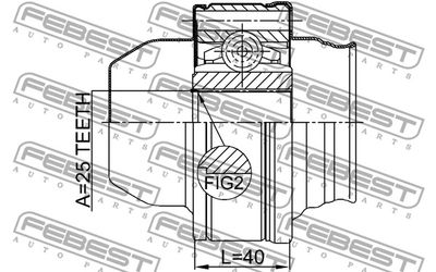 ШРУС карданного вала FEBEST 2011GRCHSHAF