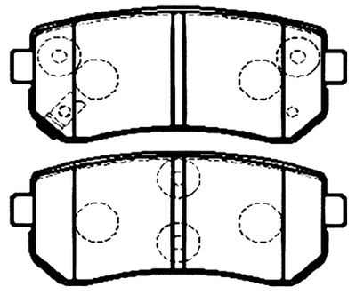 Колодки тормозные дисковые задние AKYOTO AKD0436