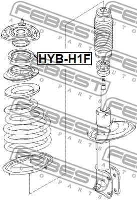 Подшипник опоры амортизатора FEBEST HYBH1F