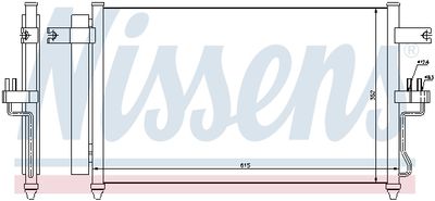 Радиатор кондиционера NISSENS 94904