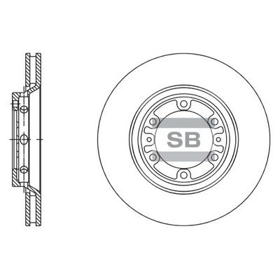 Диск тормозной передний SANGSIN SD1137